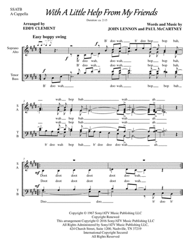 With A Little Help From My Friends (arr. EDDY CLEMENT)
