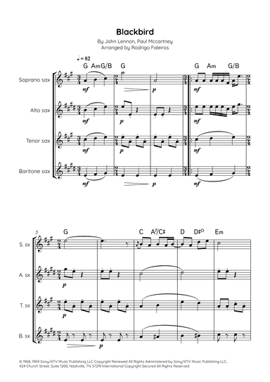 Blackbird (arr. Rodrigo Faleiros)