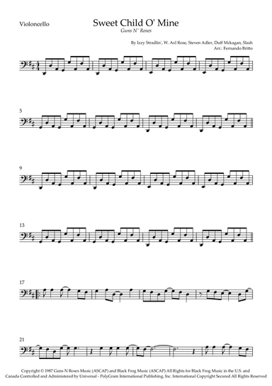 Sweet Child O' Mine (arr. Fernando Britto)