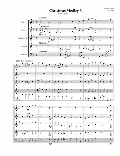 Christmas Medley 3 (arr. Bill Malcolm)