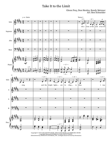 Take It To The Limit (arr. Ben Schneider)