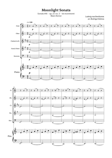 Moonlight Sonata (arr. Rodrigo Faleiros)