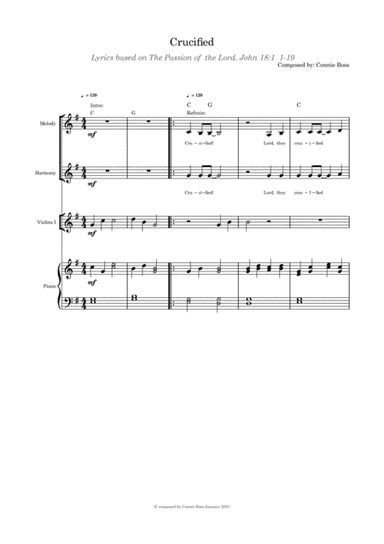 Crucified (Lent/Good Friday)  - duet, violin and piano
