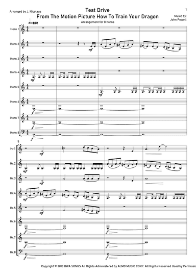 Test Drive (arr. John Nicolaus)