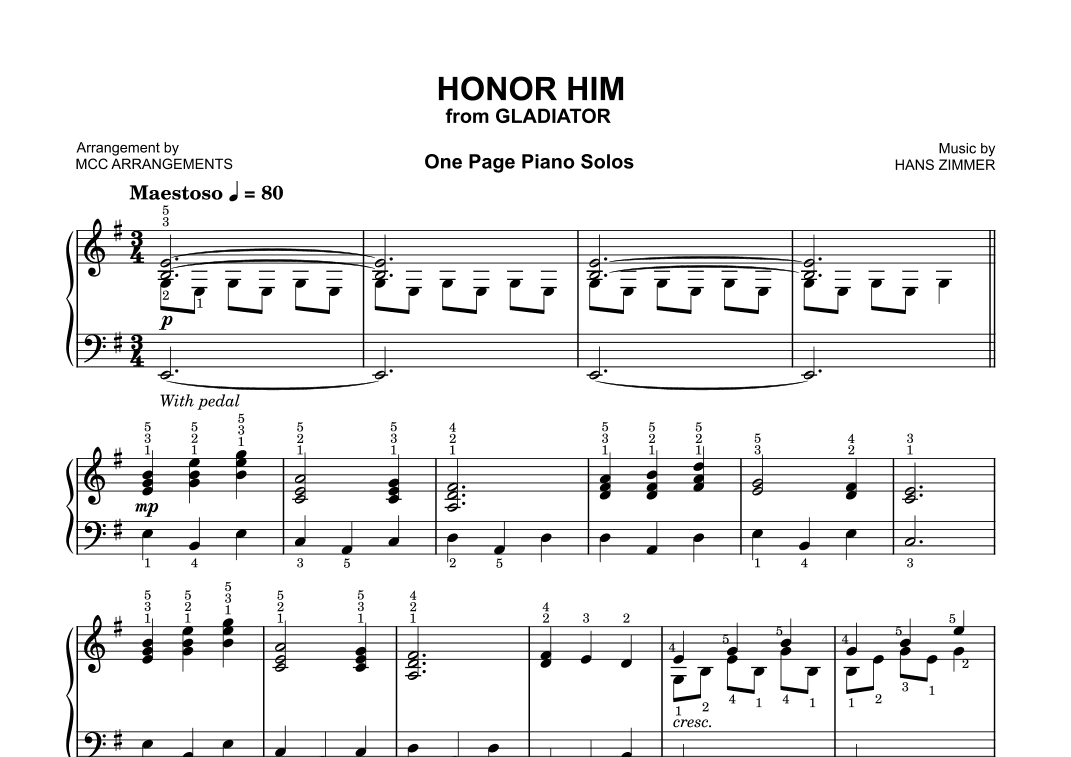 Honor Him (arr. MCC Arrangements)