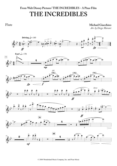 The Incredibles (main Theme) (arr. Diego Marani)