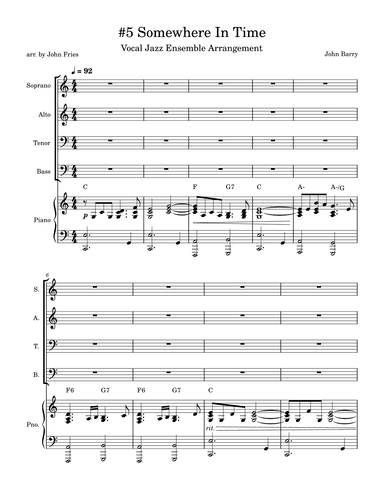Somewhere In Time (arr. John Fries)