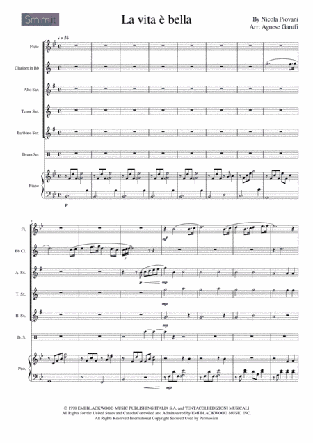 Life Is Beautiful (la Vita E Bella) (arr. Agnese Garufi)