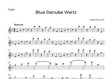 Blue Danube Waltz (arr. Alex Nunes Rodrigues)