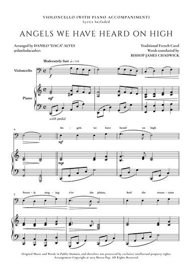 Angels We Have Heard On High (arr. Danilo "Daca" Alves)