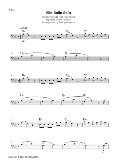 Ella Baila Sola (arr. Rodrigo Faleiros)