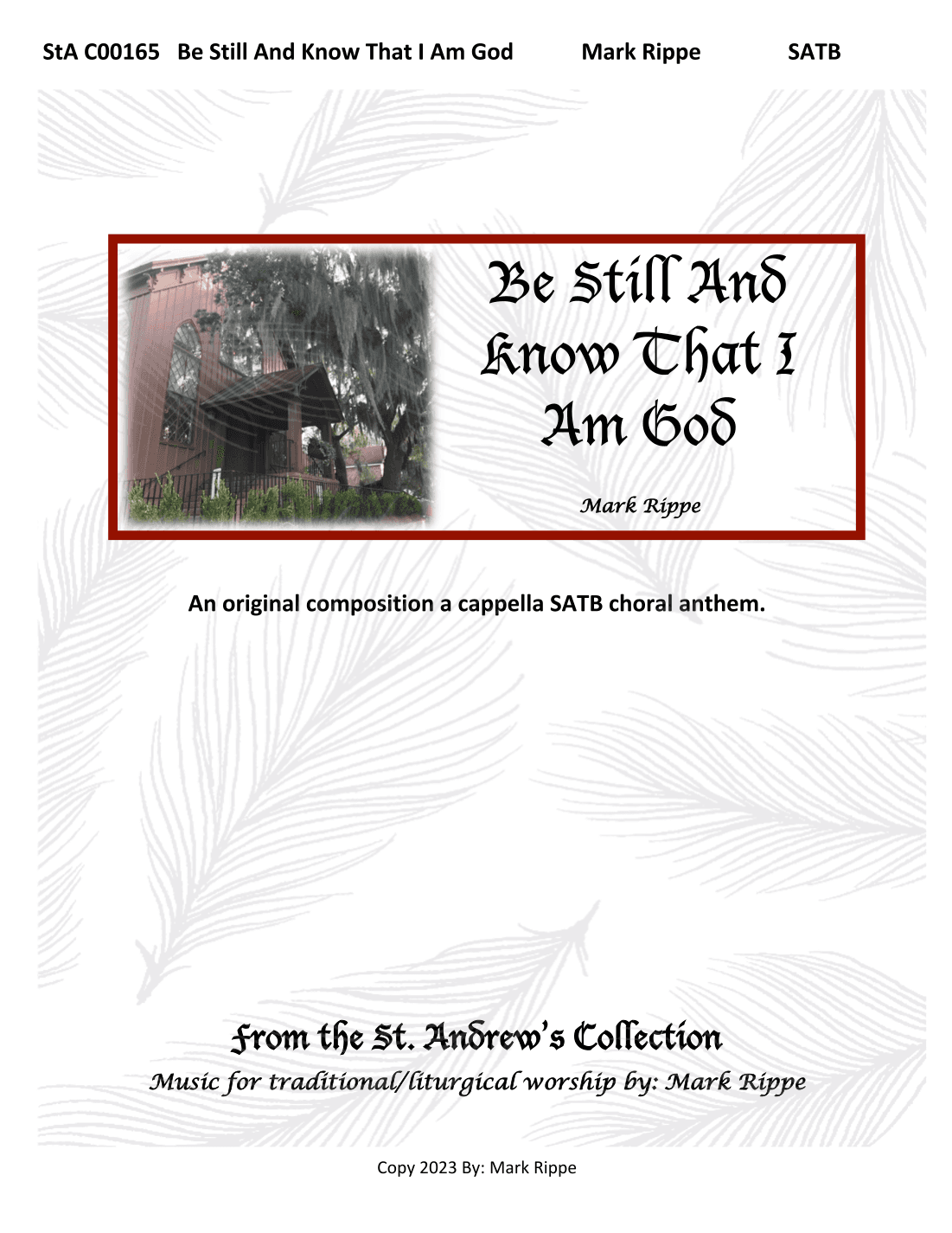 Be Still And Know That I Am God (StA C00165)