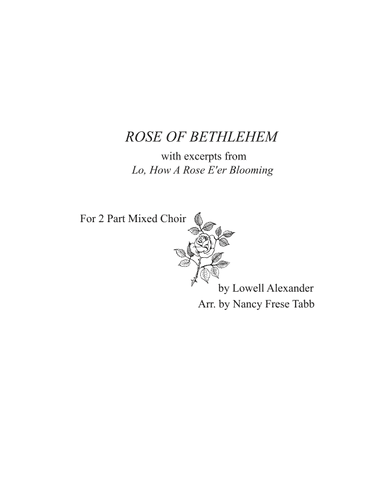 Rose Of Bethlehem (arr. Nancy Frese Tabb)