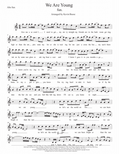 We Are Young (arr. Kevin Busse)