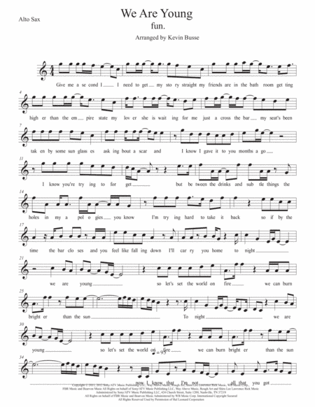 We Are Young (arr. Kevin Busse)