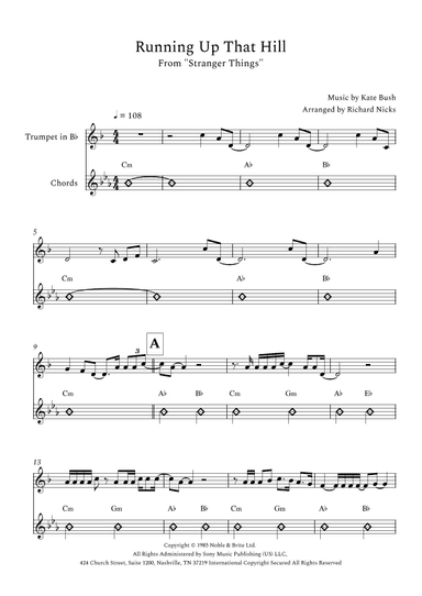 Running Up That Hill (arr. Richard Nicks)