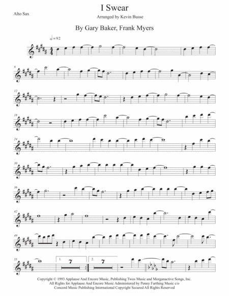 I Swear (arr. Kevin Busse)