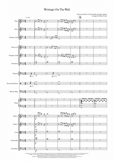 Writing's On The Wall from the film SPECTRE (arr. Brian Pesoth)