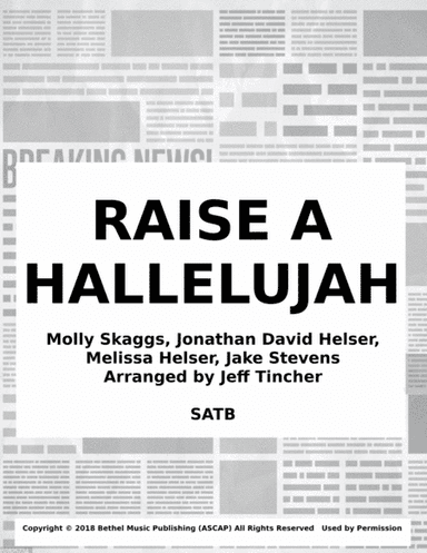 Raise A Hallelujah (arr. Jeff Tincher)