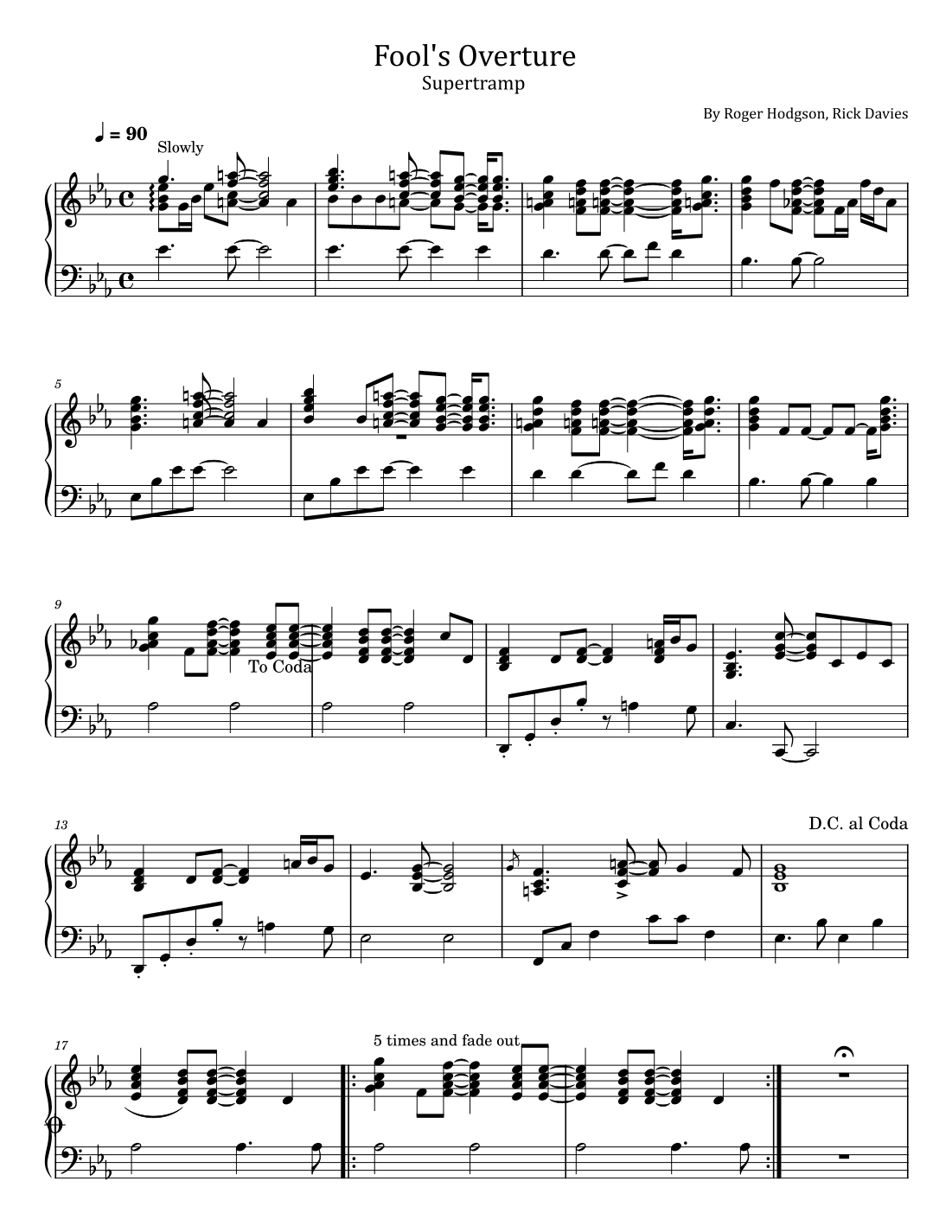 Fool's Overture (arr. poon)