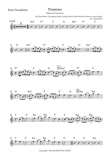 Promises (arr. Fabio Britto)