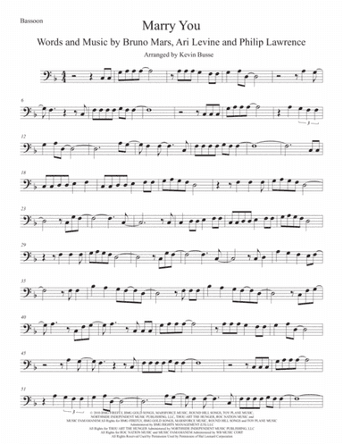 Marry You (arr. Kevin Busse)