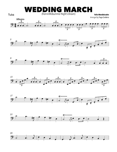 Wedding March (arr. Tiago Cordeiro)