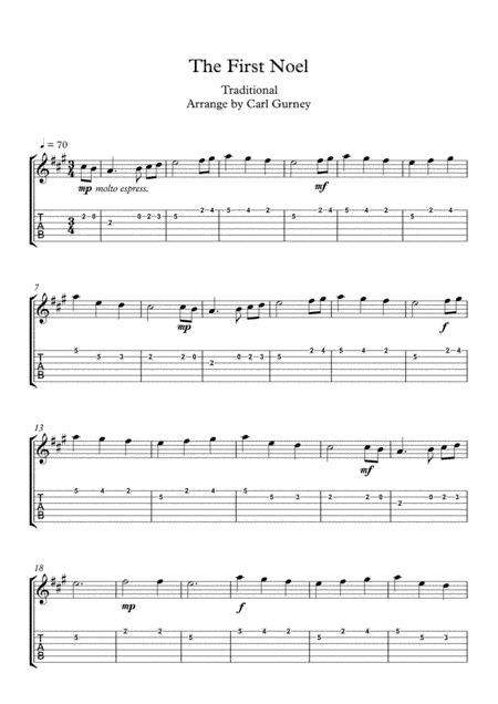 The First Noel (arr. Carl Gurney)