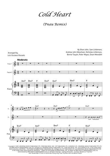 Cold Heart (pnau Remix) (arr. Luís Gustavo Rossato)