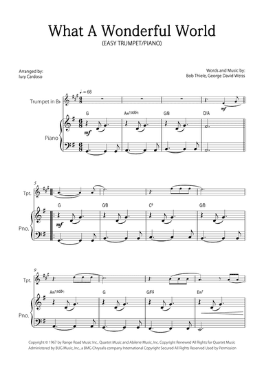 What A Wonderful World (arr. Iury Cardoso)