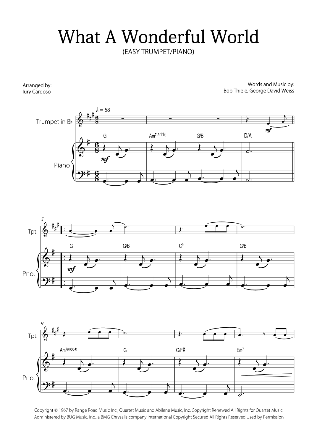 What A Wonderful World (arr. Iury Cardoso)