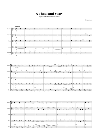 A Thousand Years (arr. Langanho)