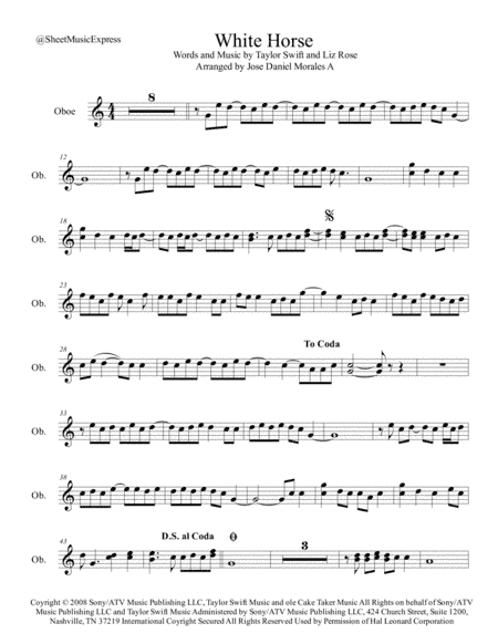 White Horse (arr. Jose Daniel Morales A.)