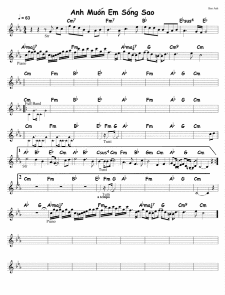 Anh Muon Em Song Sao