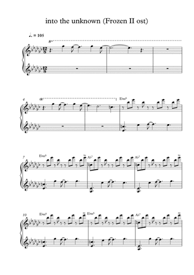 Into The Unknown (arr. Mercy, P)