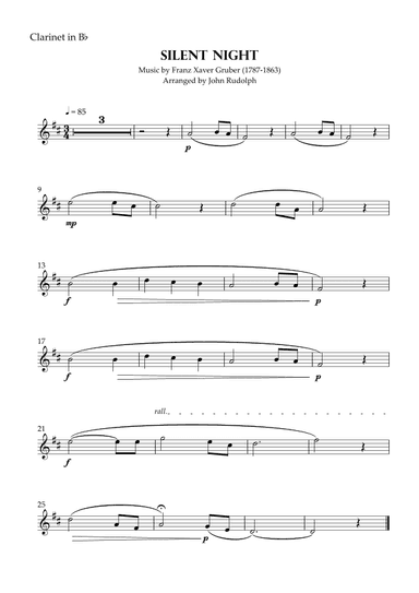Silent Night (Valse Jazz) (arr. John Rudolph)