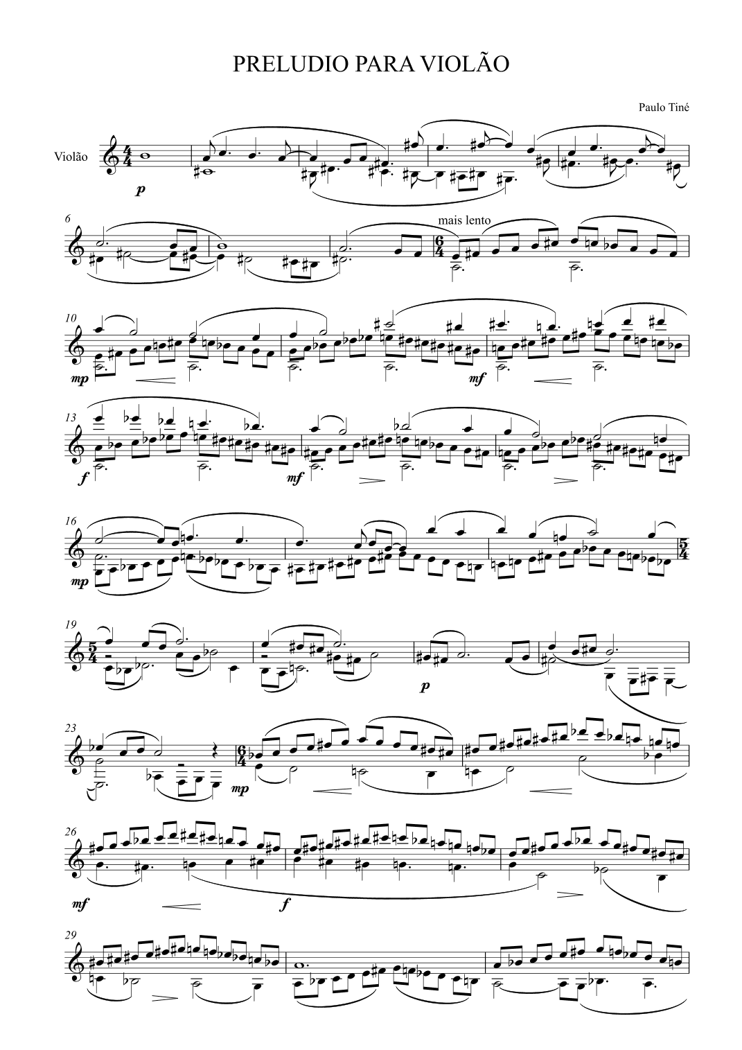 Prelúdio para Violão