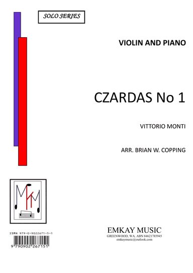 CZARDAS No1 – VIOLIN & PIANO (arr. BRIAN W. COPPING)