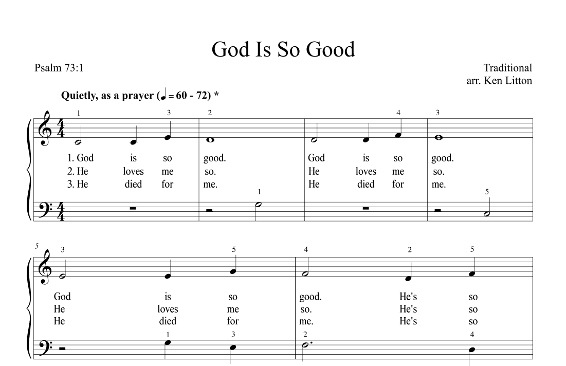 God Is So Good (arr. Ken Litton)