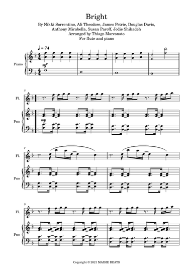 Bright (arr. Thiago Marconato)