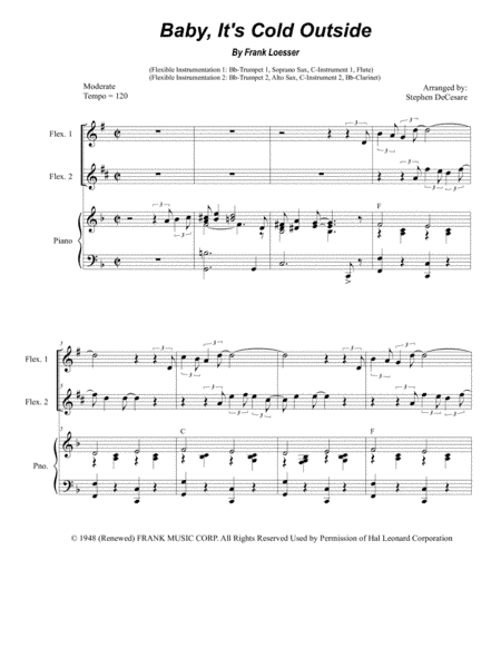 Baby, It's Cold Outside (arr. Stephen DeCesare)
