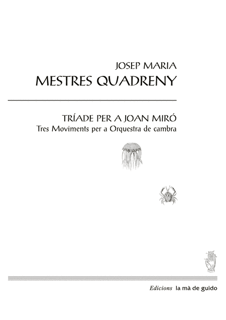 Tríade per a Joan Miró (III)
