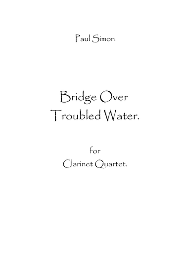 Bridge Over Troubled Water (arr. Spencer Bundy)