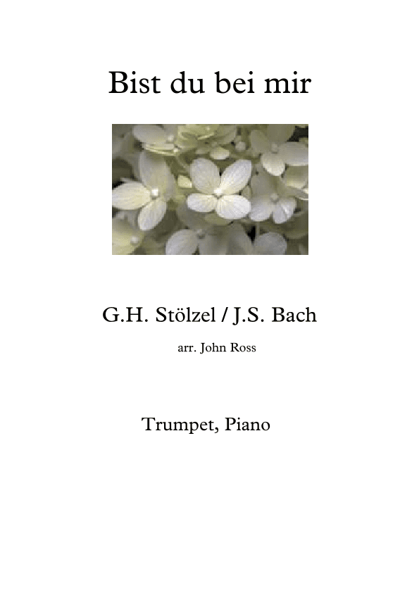 Bist du bei mir - Trumpet, Piano (arr. John Ross)