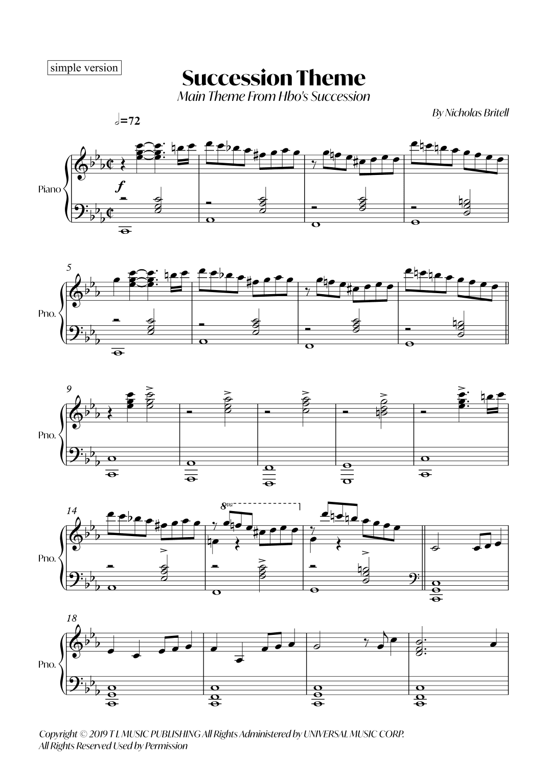 Succession Theme (arr. André Alberto Santos)