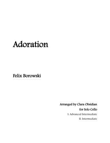 Adoration (arr. Clara Obsidian)