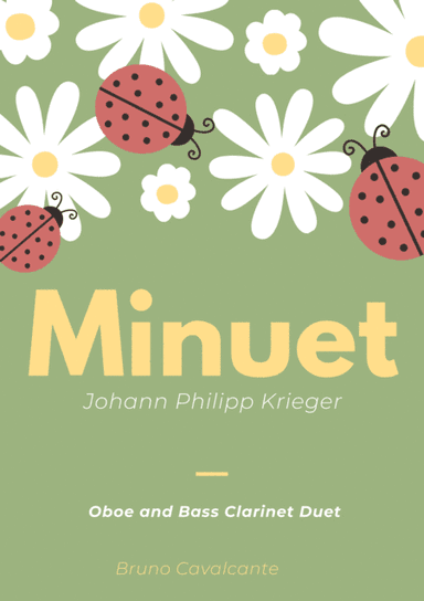 Minuet in A minor - Johann Philipp Krieger - Oboe and Bass Clarinet Duet (arr. Bruno Cavalcante)