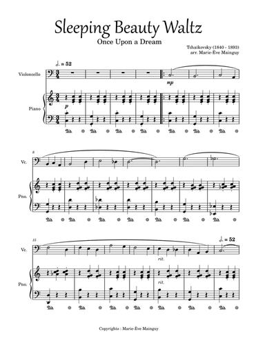 Sleeping Beauty Waltz - Once Upon A Dream (arr. Marie-Ève Mainguy)