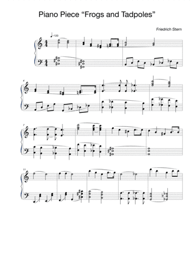 Piano Piece "Frogs and Tadpoles"
