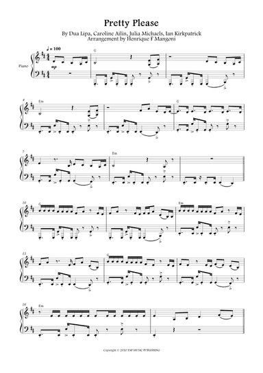 Pretty Please (arr. Henrique F Mangoni)